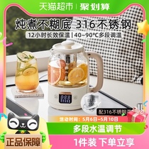 小熊养生壶mini办公室小型迷你烧水壶家用多功能煮茶器花茶壶0.8L
