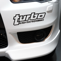 最速湾岸车贴  A4 S5 MK7 VW改装字母车贴 TURBO涡轮增压英文车贴