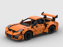 乐高科技 MOC零件包 迷你 保时捷 911 GT3 RS 超级跑车 静态模型