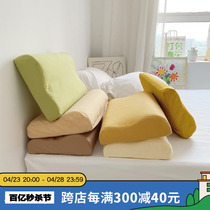 奶油系房间 全棉立体枕套纯色枕罩乳胶定型立体枕芯枕头套 可定做