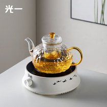 光一冰纹玻璃泡茶壶耐高温电陶炉煮茶器花茶壶家用烧水壶茶具套装