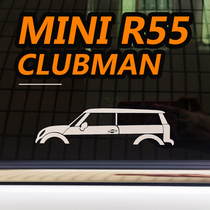 宝马MINI R55s clubman gp改装车车窗细节旅行版贴纸