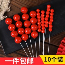 冰糖葫芦蛋糕装饰插件中国风春节新年龙年生日喜庆摆件烘焙配件