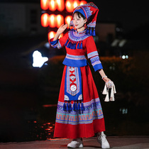 少数民族服装女苗族广西壮族瑶族土家族舞蹈演出服云南彝族表演服