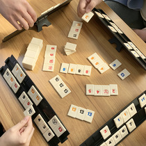 跨境以色列麻将标准版拉数字游戏牌成人休闲聚会密牌桌游益智玩具