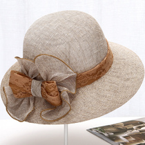 夏季妈妈太阳帽老人防晒帽子女士中老年遮阳帽大沿凉帽盆帽沙滩帽