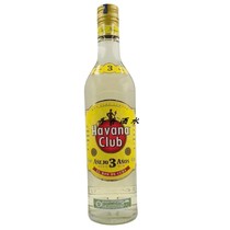 哈瓦纳俱乐部朗姆酒3年年陈酿古巴原装进口Havana Club洋酒哈瓦那