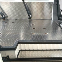 江铃特顺改装不锈钢地板汽车铝配件经典全顺座椅脚垫货车车厢地胶